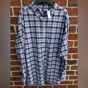 Daniel Cremieux Blue and Red Plaid Casual Button Down Shirt